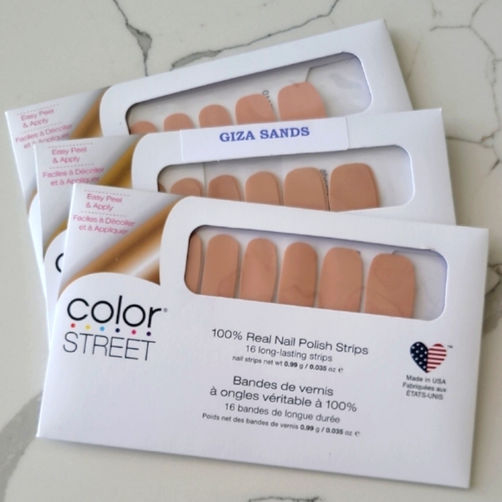Color Street Giza Sands Beige Nail Strips